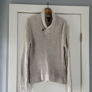 Mens shawl collared knit sweater!